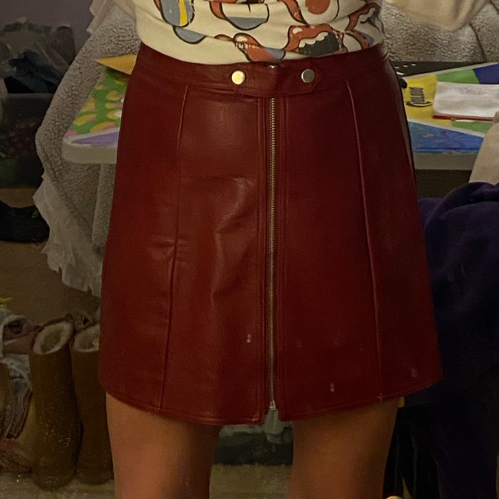 Maroon skirt